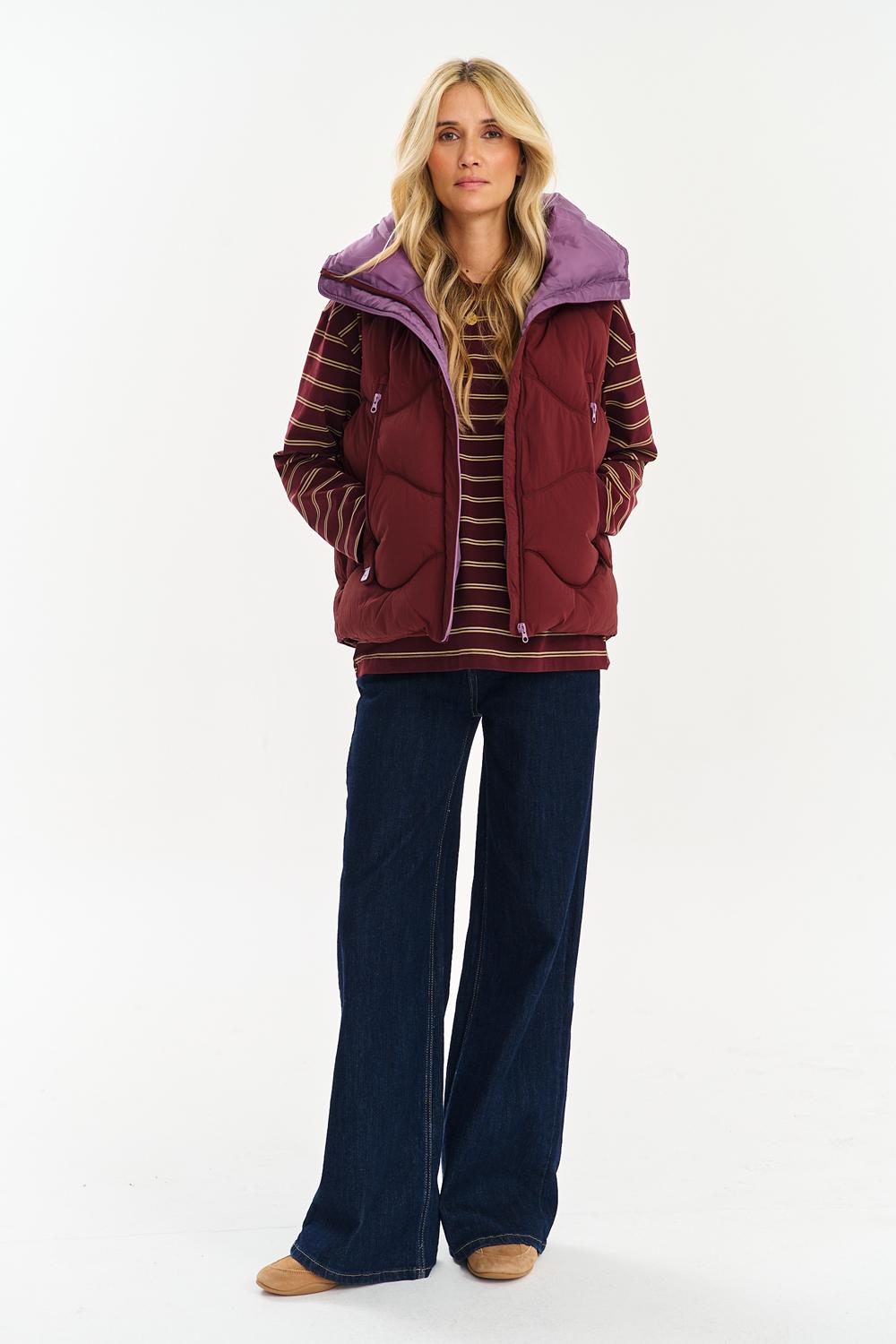 Midnight Plum Short Vest