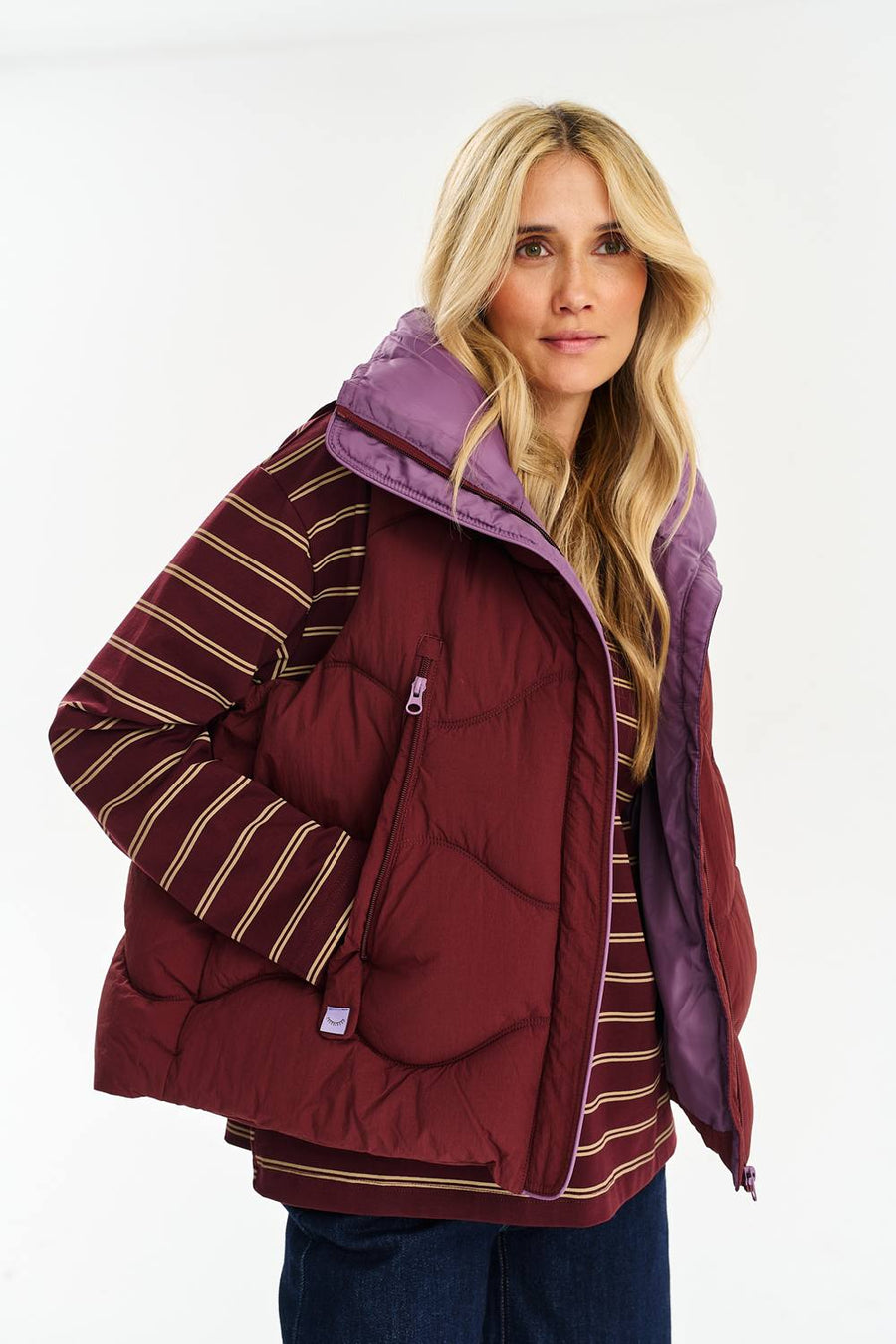 Midnight Plum Short Vest