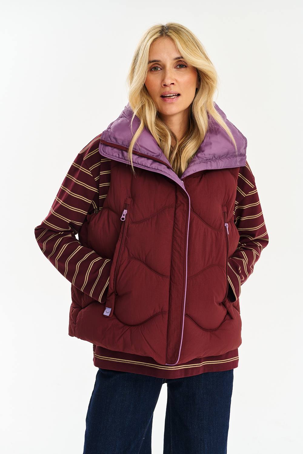 Midnight Plum Short Vest