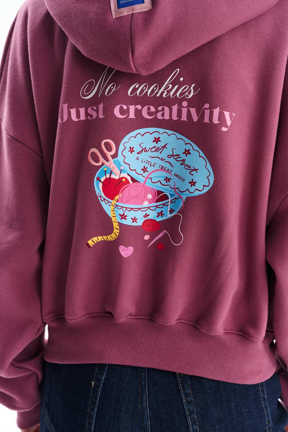 Mikina Creative Chaos na knoflíky