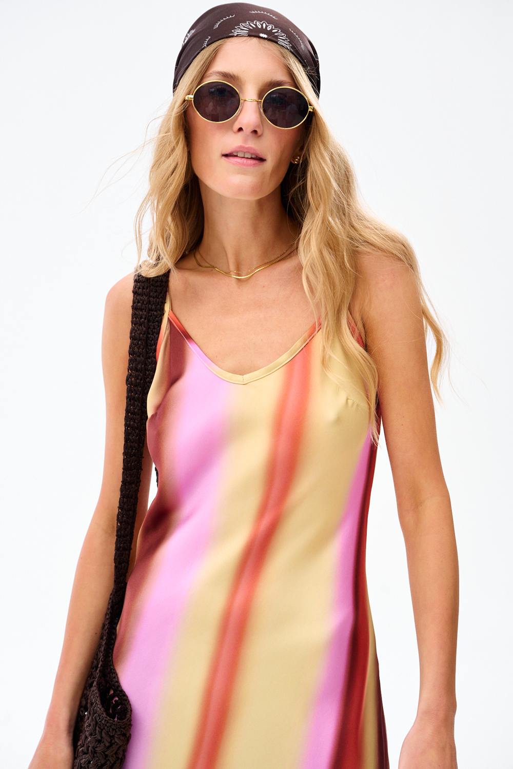Painted Dusk Maxi Dress with Straps
