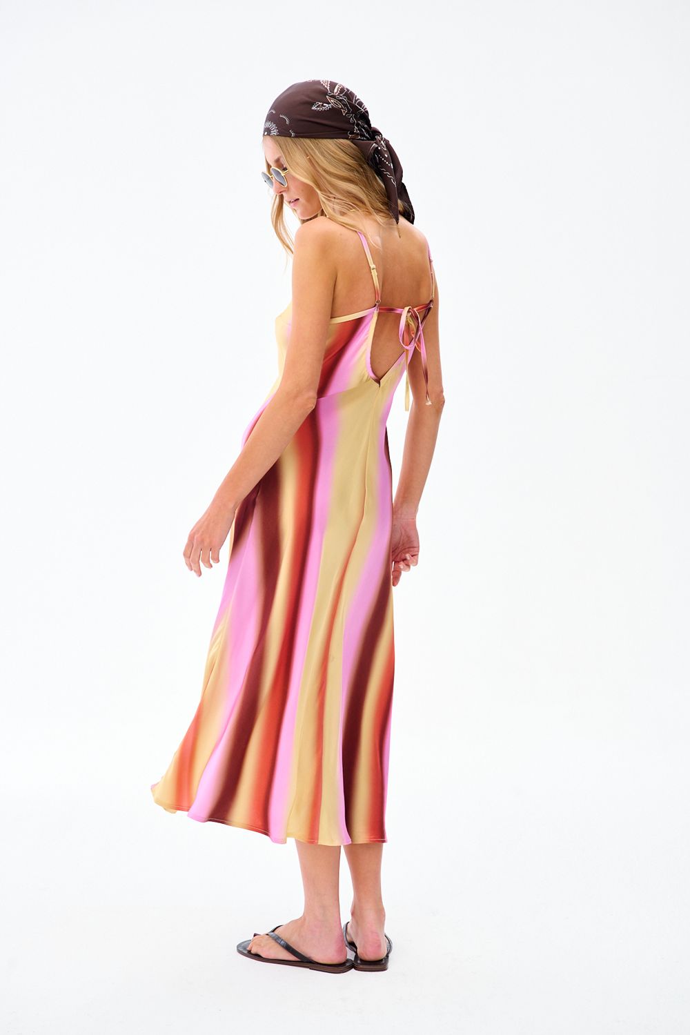 Painted Dusk Maxi Dress with Straps
