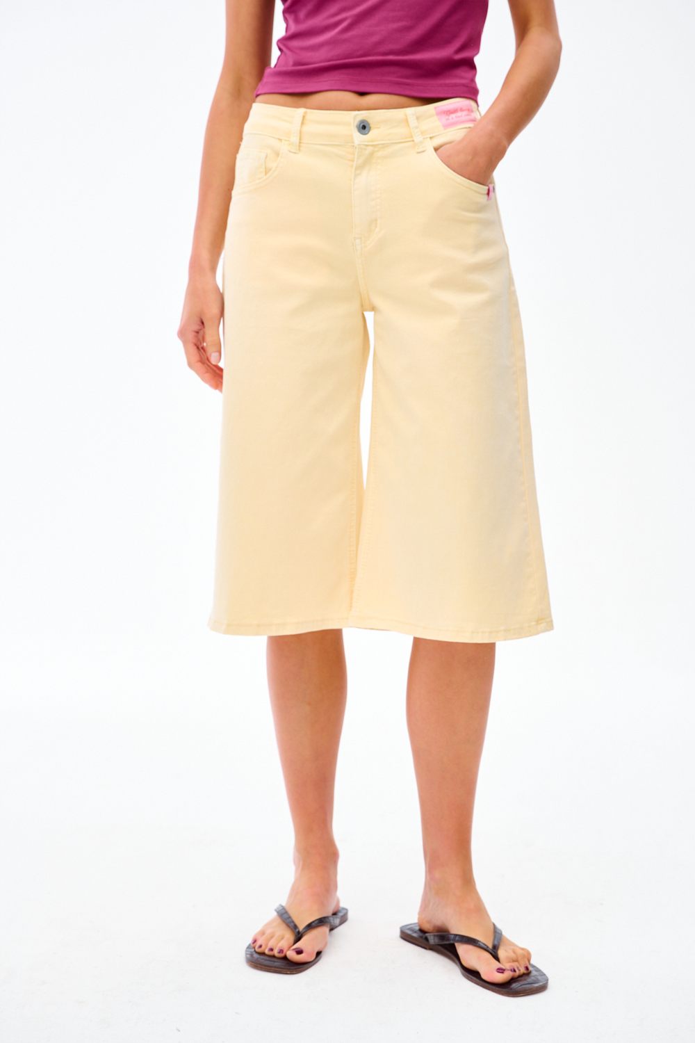 Gentle Living Denim Bermuda Shorts