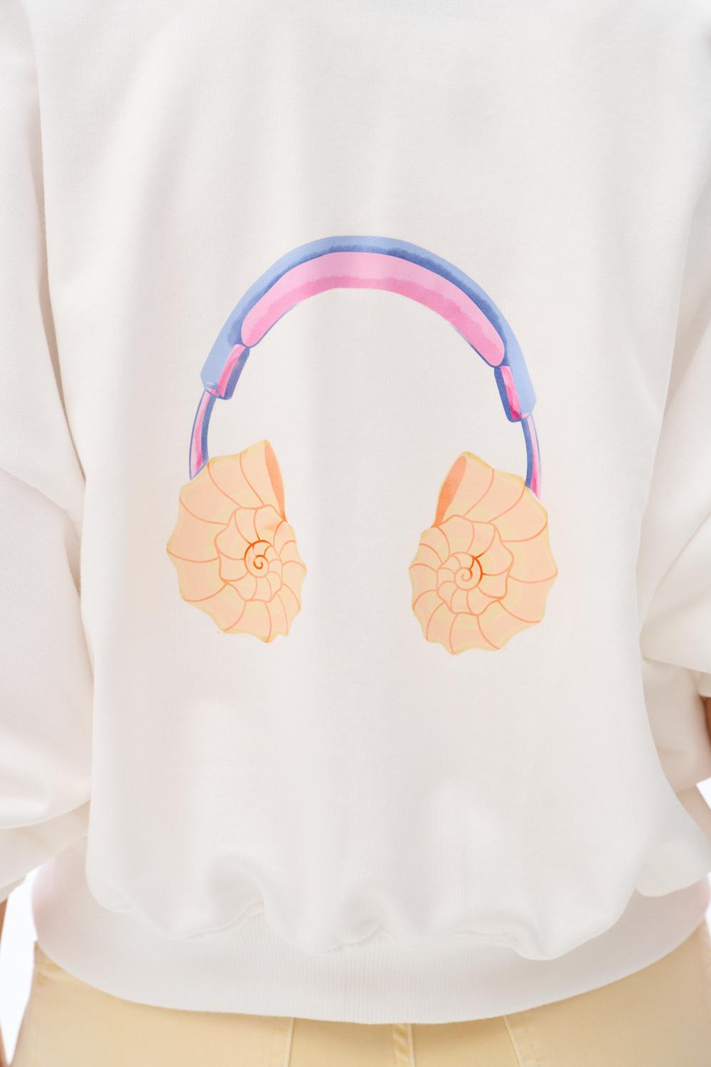 Shell We Dance Zip-Up Sweatshirt