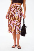 Marrakech Mood Midi Wrap Skirt