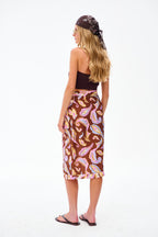 Marrakech Mood Midi Wrap Skirt