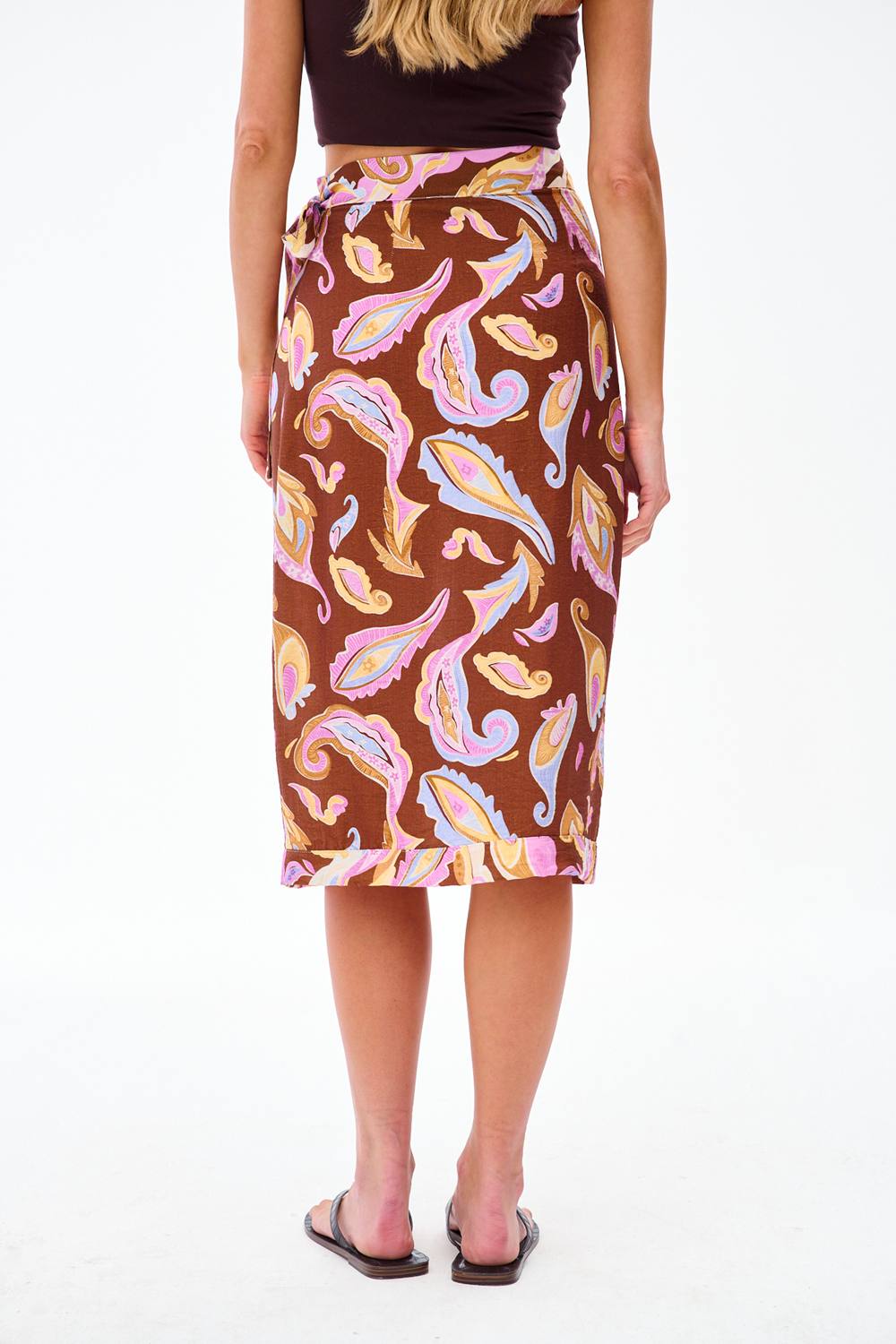 Marrakech Mood Midi Wrap Skirt