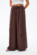 Chocolate Shore Wide-Leg Pants