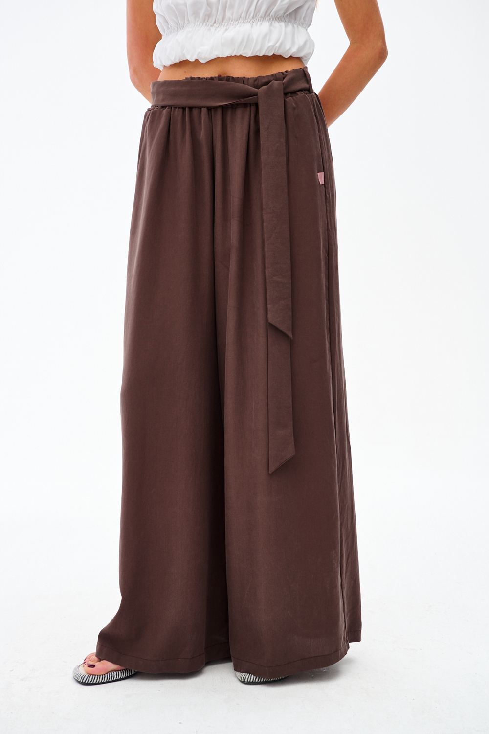 Chocolate Shore Wide-Leg Pants