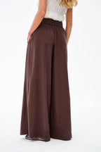 Chocolate Shore Wide-Leg Pants