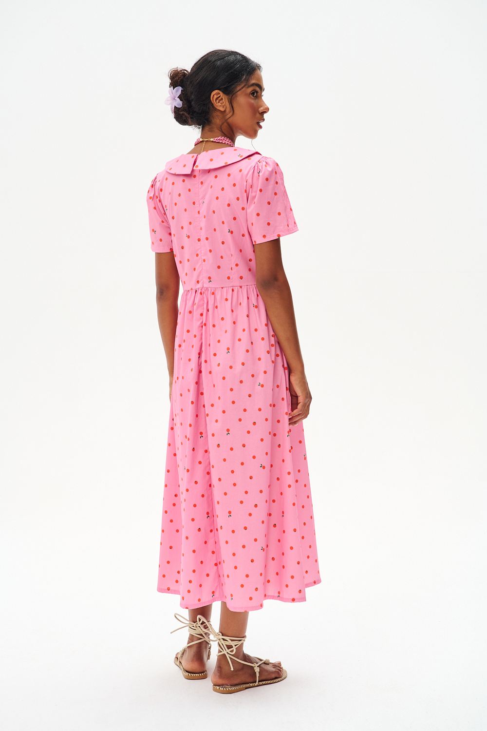 Pink Pomodorini Midi Dress
