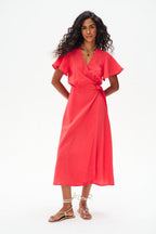 Rosso Riviera Midi Dress