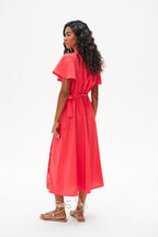 Rosso Riviera Midi Dress