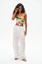 Pantalon large ajouré Daisy