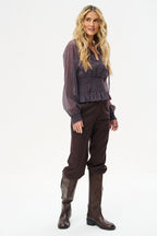 Plum Freckles Tencel Blouse