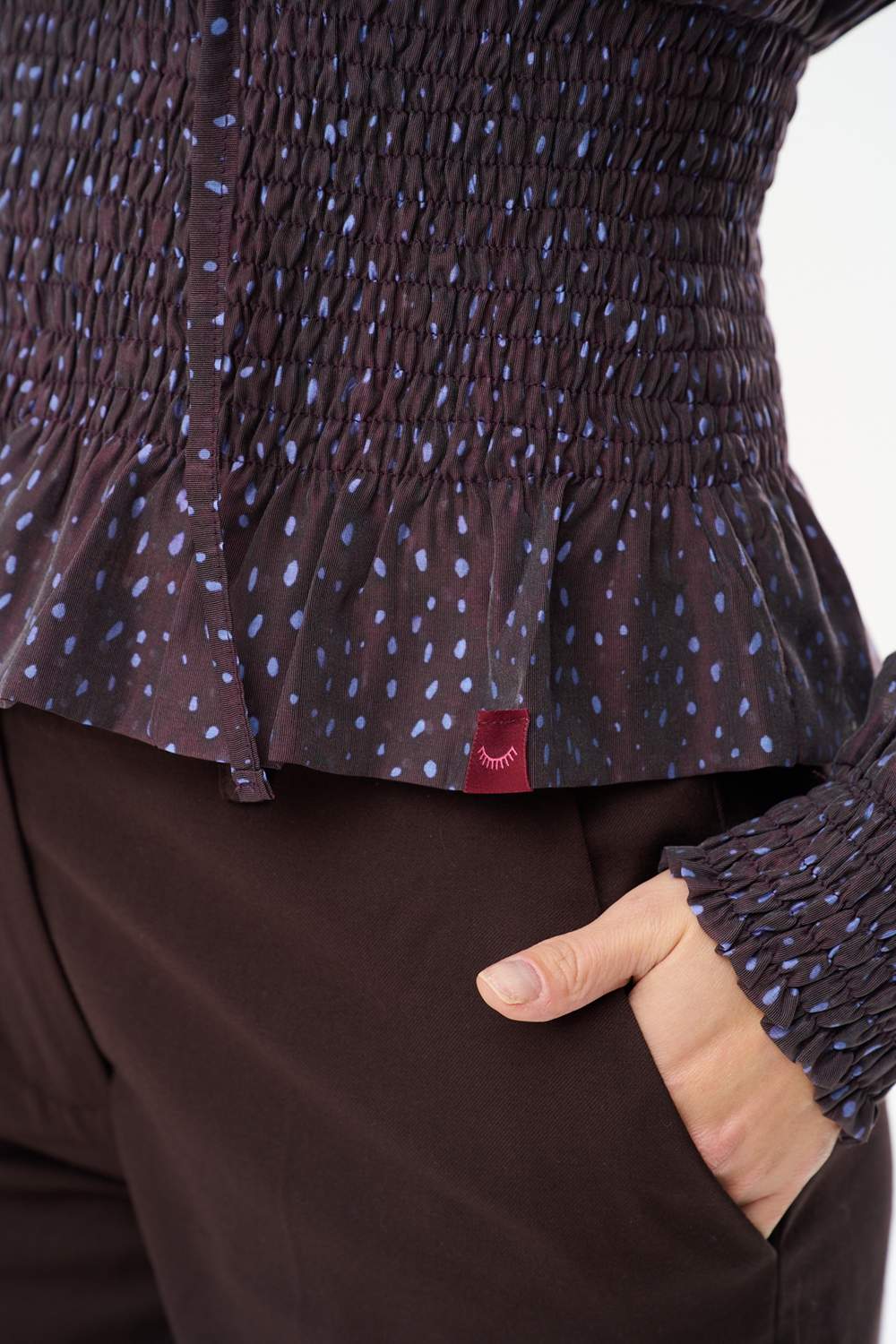 Plum Freckles Tencel Blouse