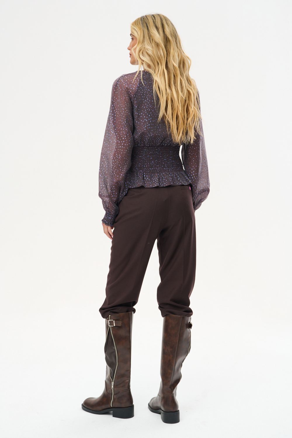 Plum Freckles Tencel Blouse