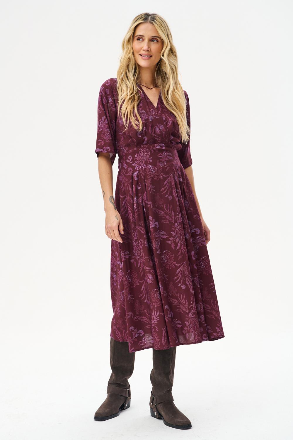 Nightfall Garden Midi Dress