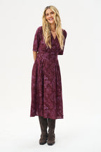 Nightfall Garden Midi Dress