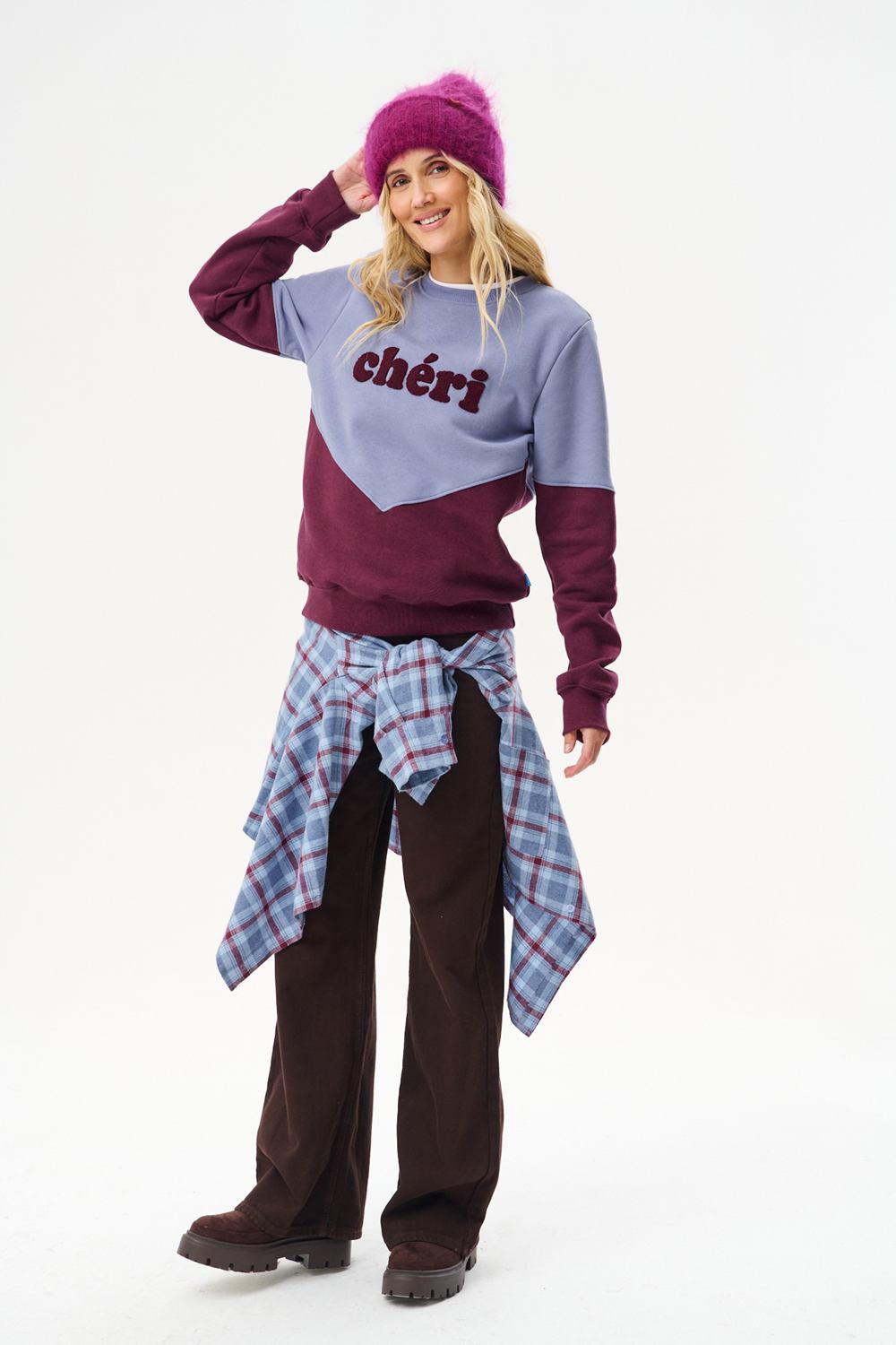 Cheri Blue Sweatshirt