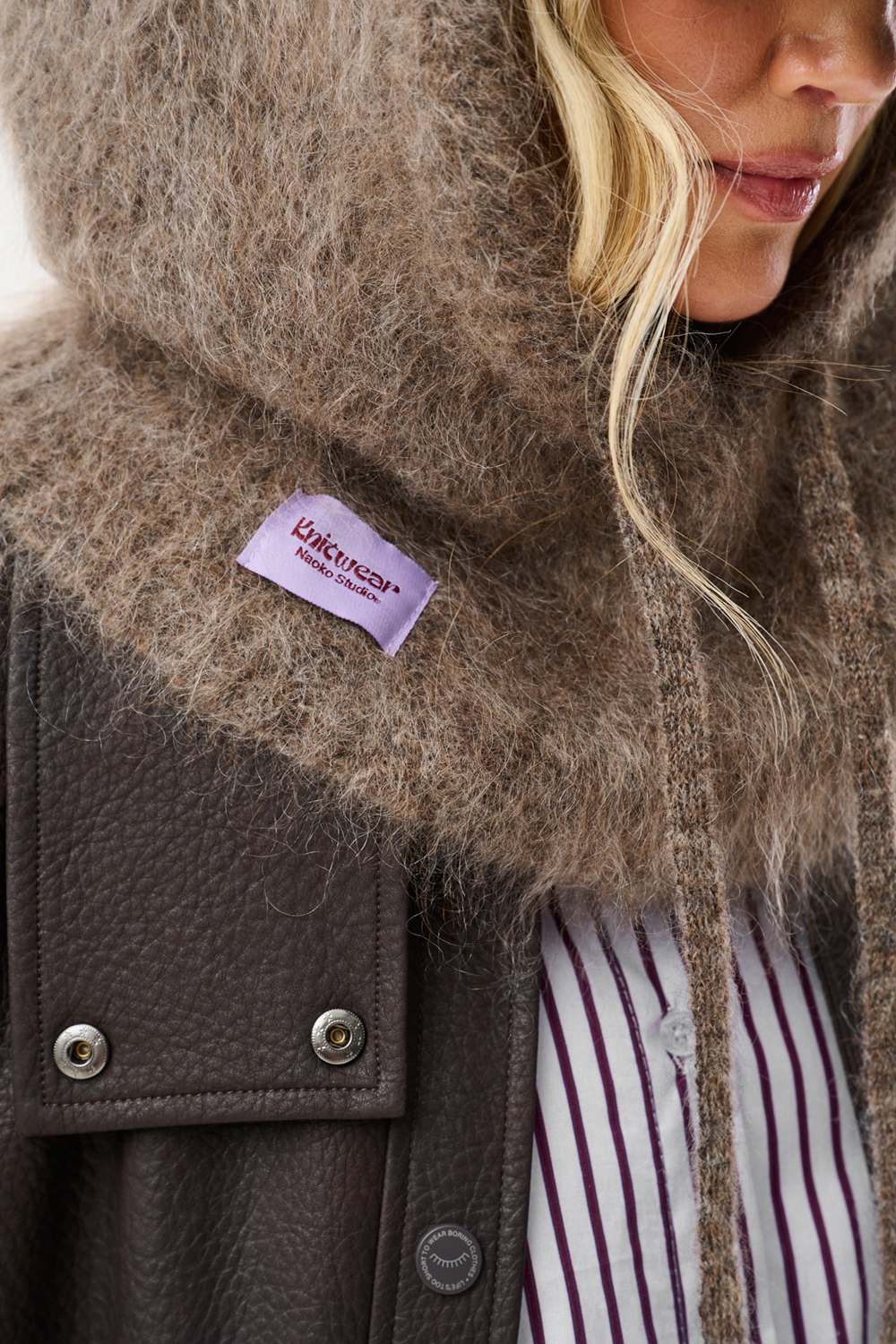 Fluffy Mocha Balaclava