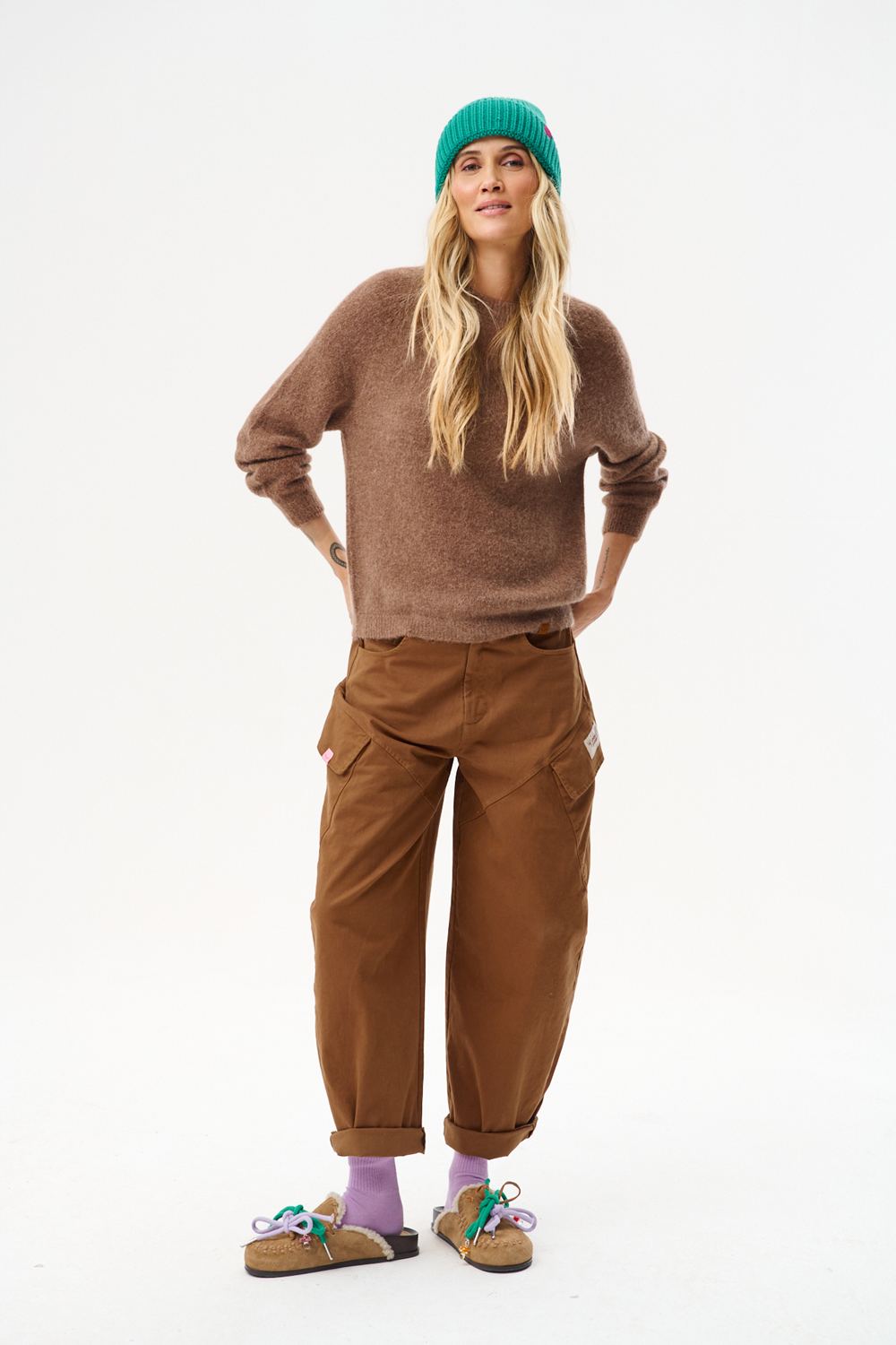 Cinnamon Cargo Trousers