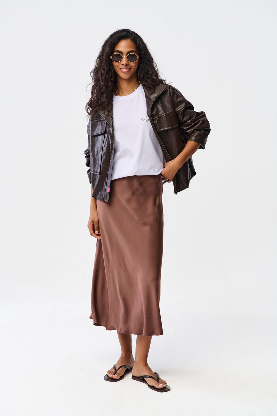 Chocolate Touch midi skirt