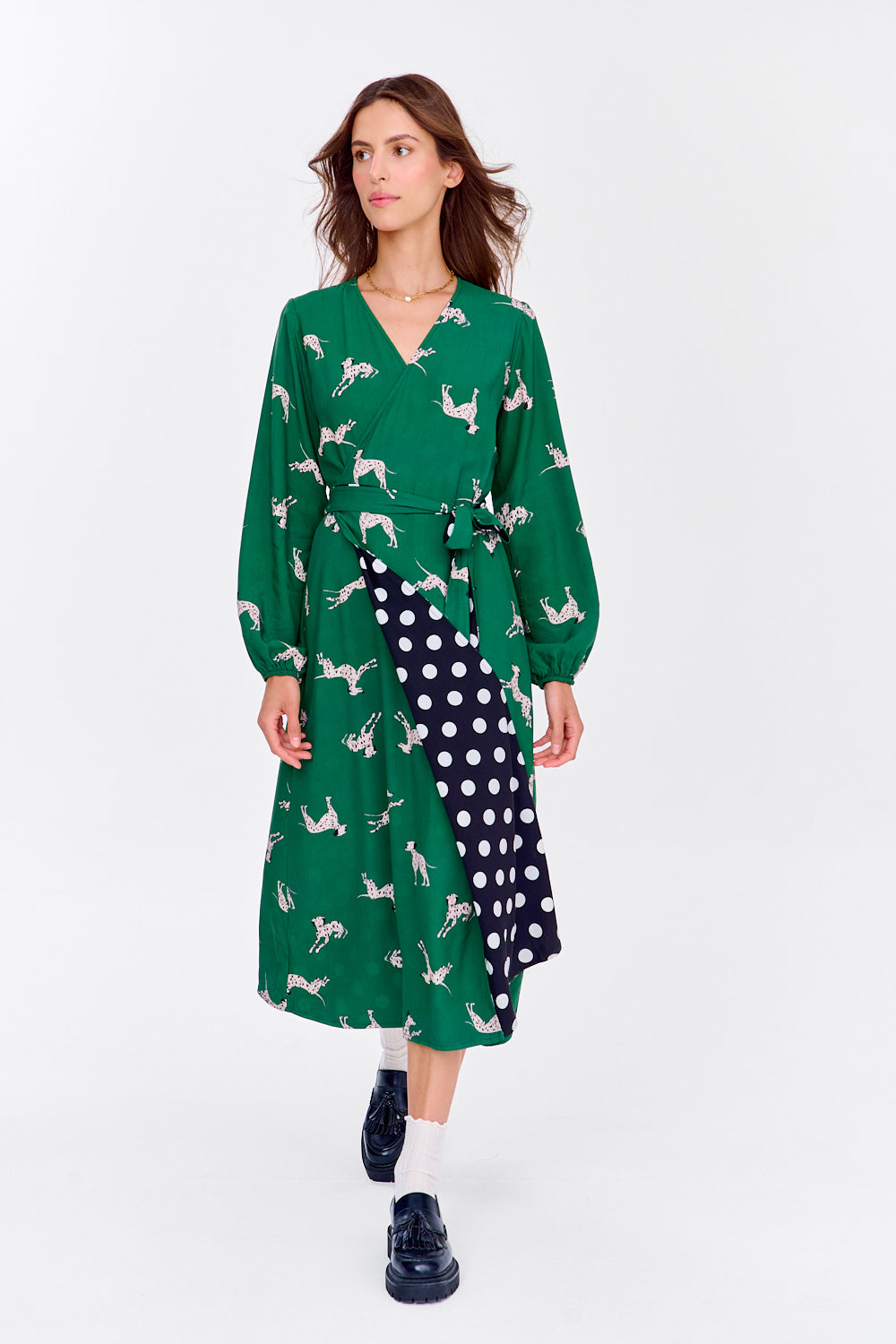 Dalmatian Dots Chameleon reversible dress