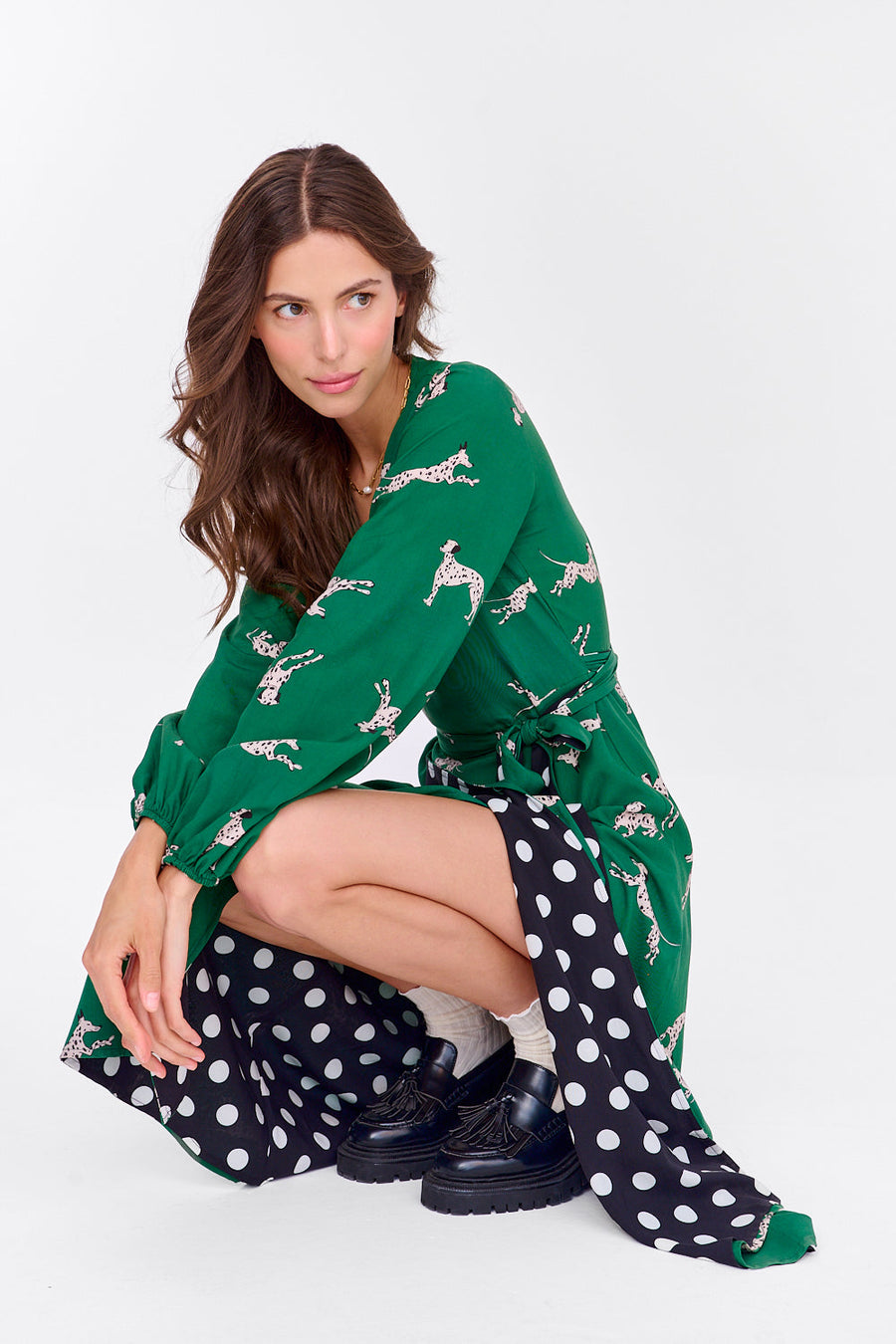 Dalmatian Dots Chameleon reversible dress