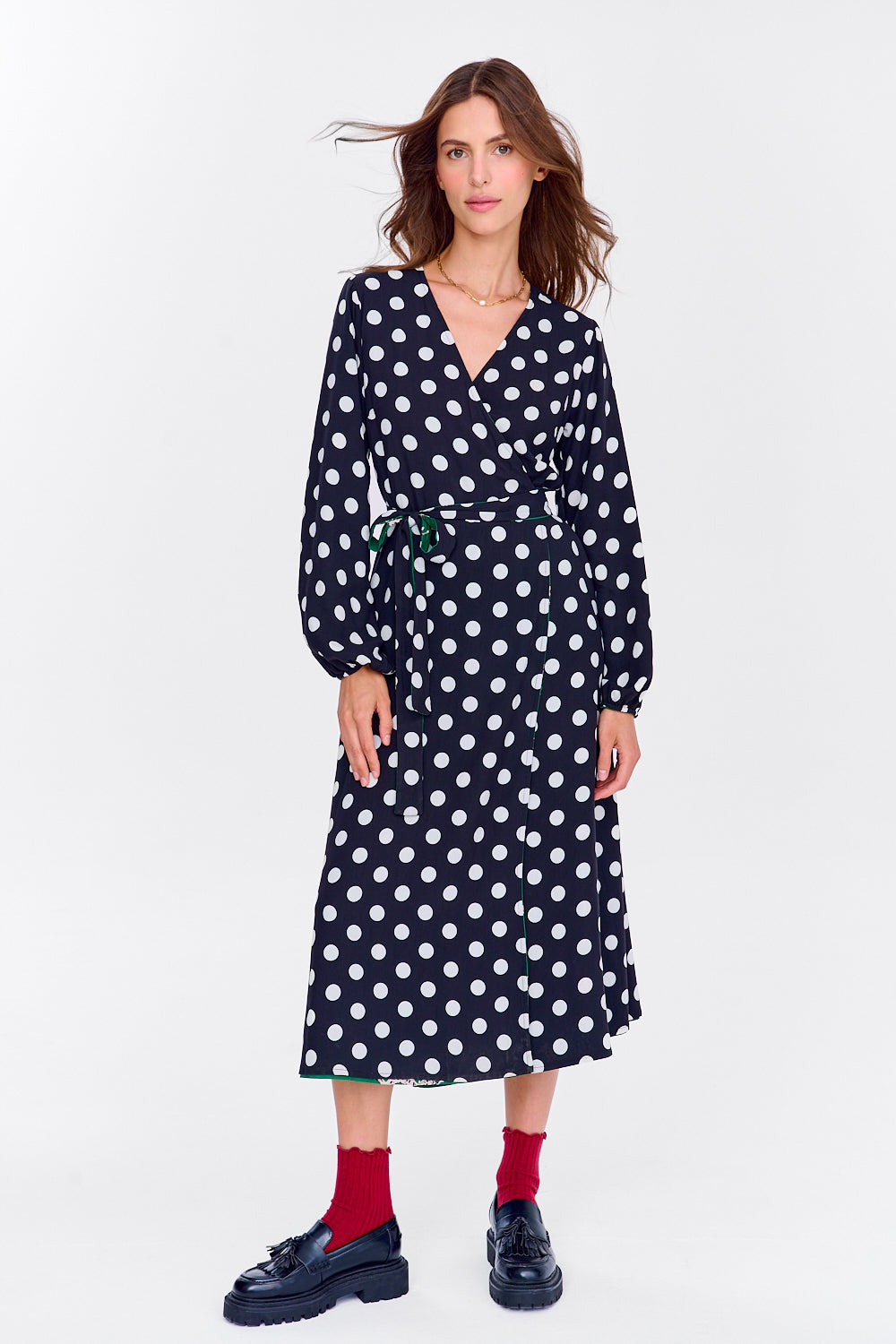 Dalmatian Dots Chameleon reversible dress