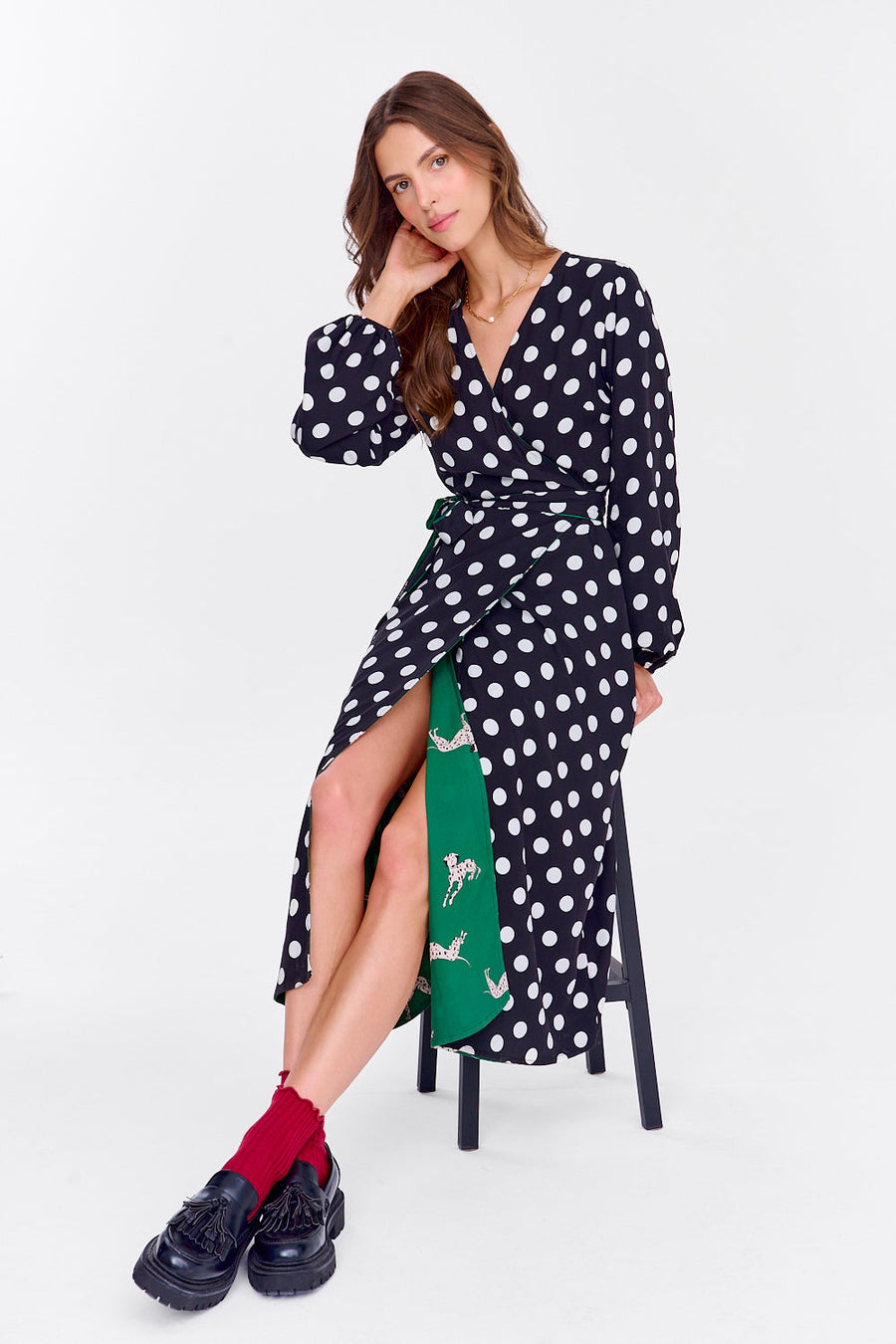 Dalmatian Dots Chameleon reversible dress