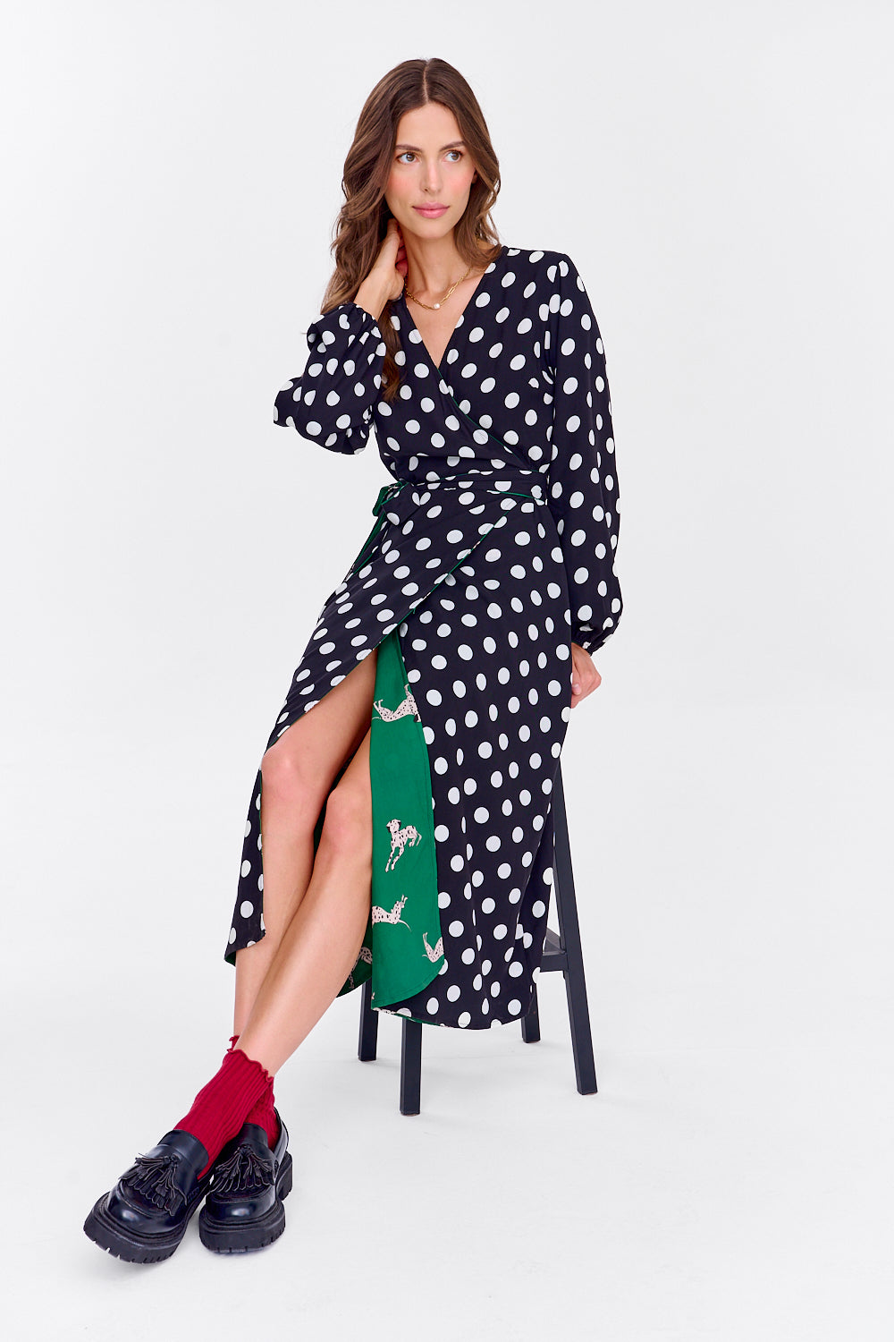 Dalmatian Dots Chameleon reversible dress