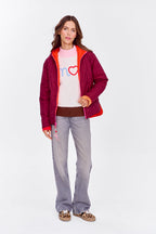 Poppy Loud Love wendbare Jacke mit Kapuze