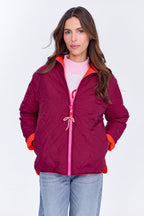 Poppy Loud Love wendbare Jacke mit Kapuze