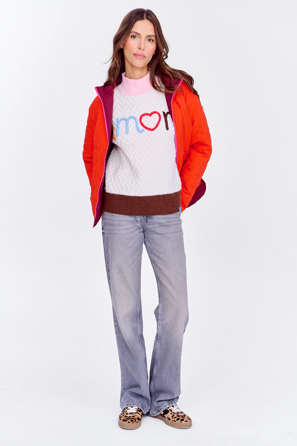 Poppy Loud Love wendbare Jacke mit Kapuze