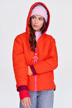Poppy Loud Love wendbare Jacke mit Kapuze
