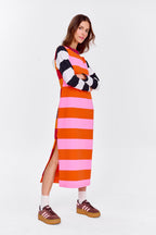 Mismatched knit dress