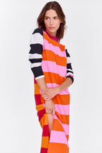 Mismatched knit dress