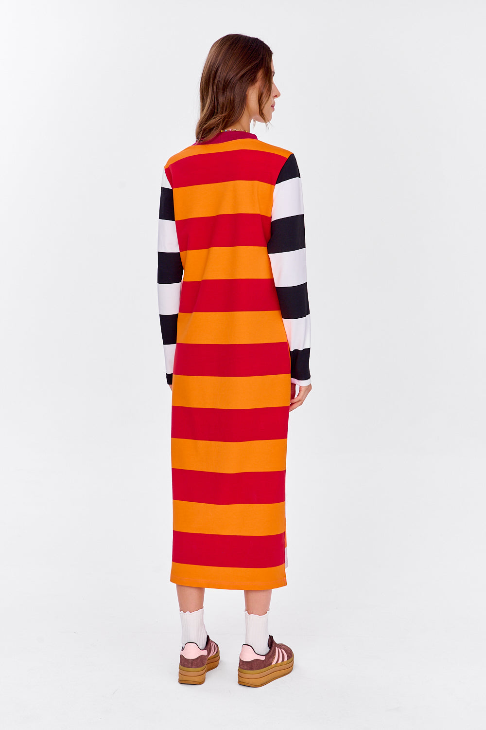Mismatched knit dress