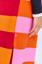 Mismatched knit dress