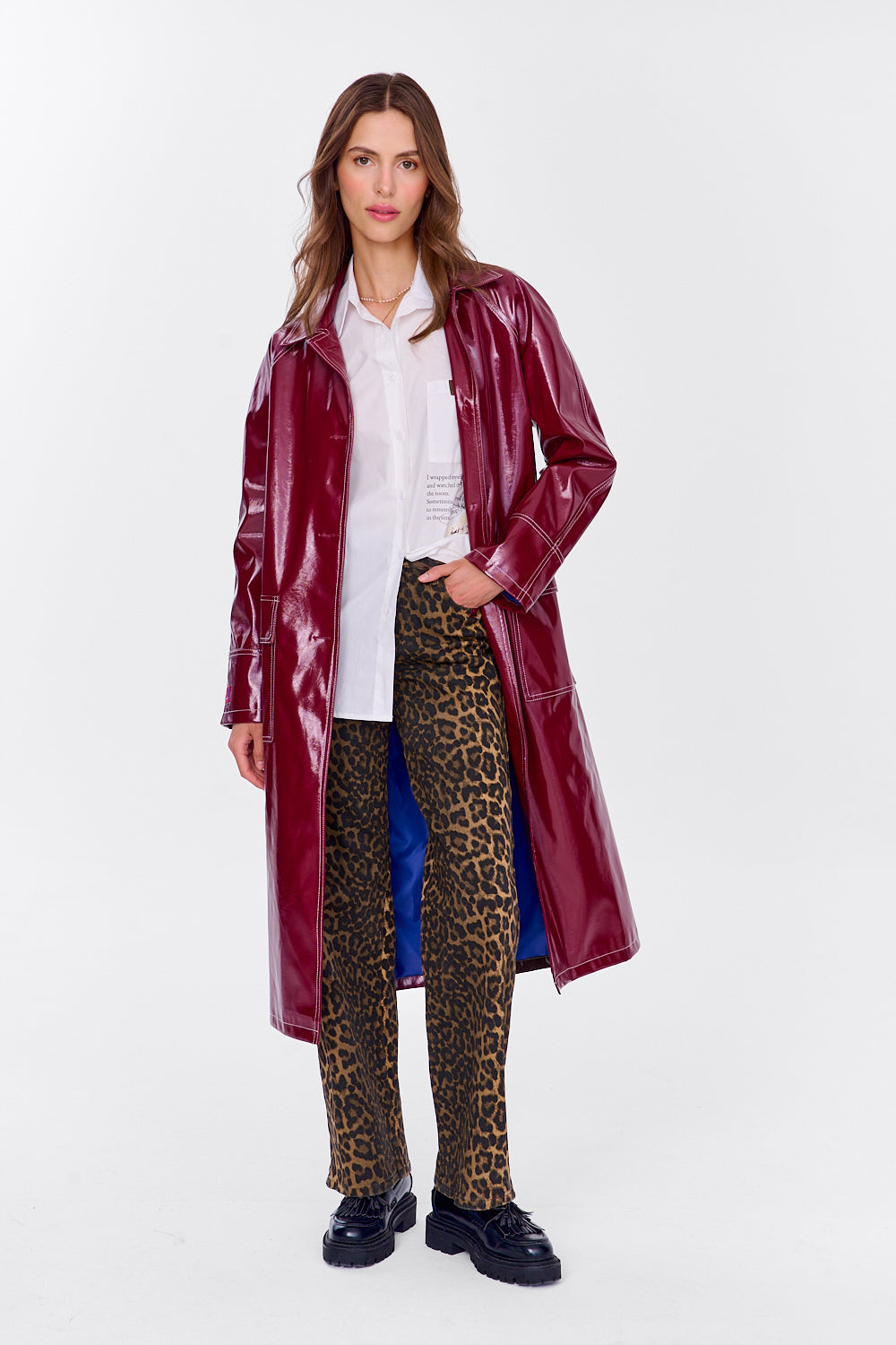 Deep Future pleather coat – NAOKO-STORE.com