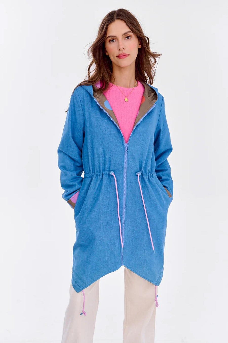 Parka reversibilă Moon Dots