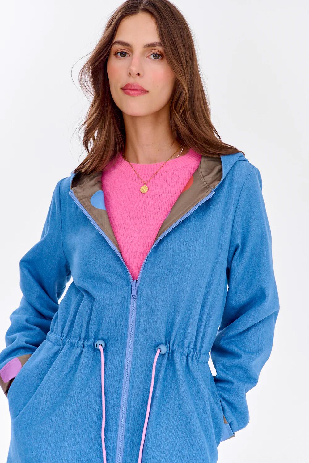 Moon Dots reversible parka