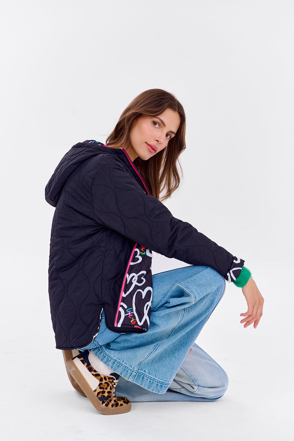 Poppy Double Crush double-sided jacket