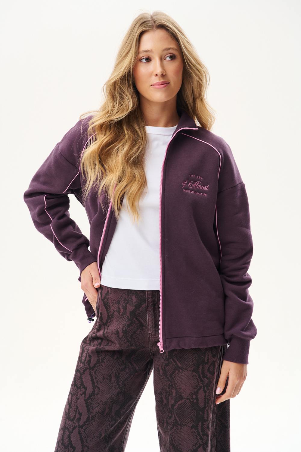 Art of Almost Zip-Up Sweatshirt