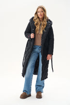 Anabelle Noir quilted coat