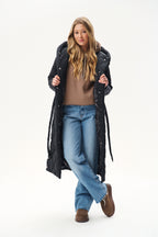Anabelle Noir quilted coat
