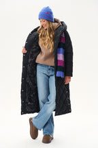 Anabelle Noir quilted coat
