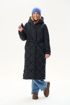 Anabelle Noir quilted coat