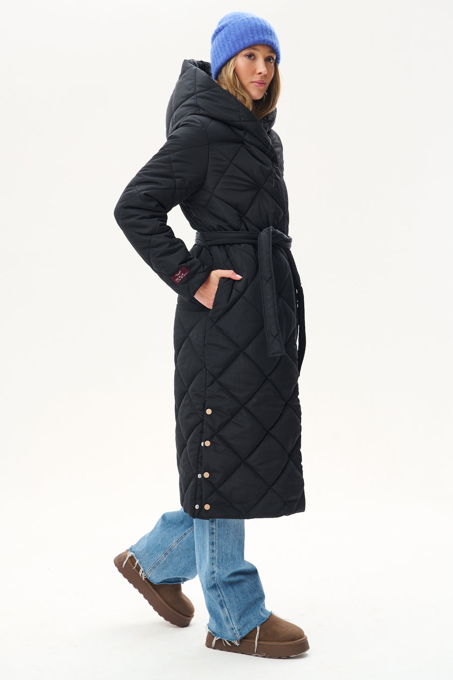 Anabelle Noir quilted coat